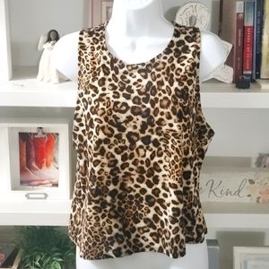 Express Leopard Print Tank Top
